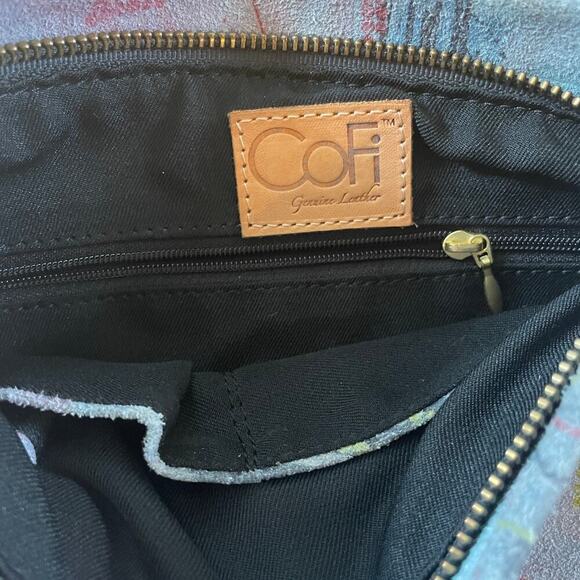 CoFi Genuine Leather Crossbody | Graffiti Print, Y2K Streetwear Detachable Strap - Picture 9 of 9